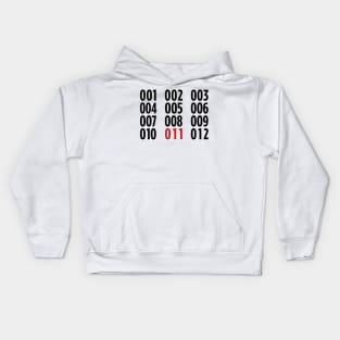 011 (black) Kids Hoodie